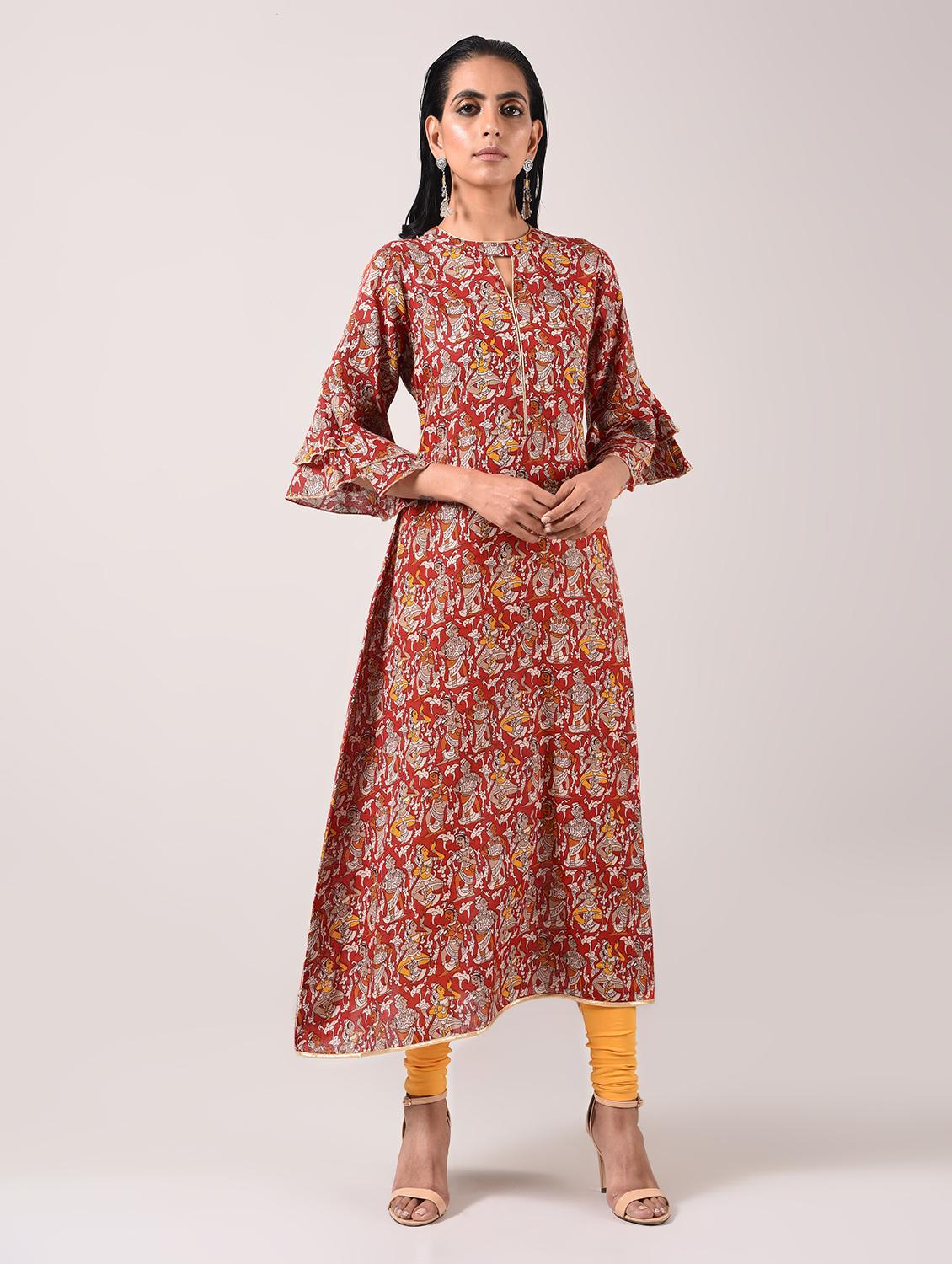 straight printed kurta - 15943719 - Zoom Image - 2