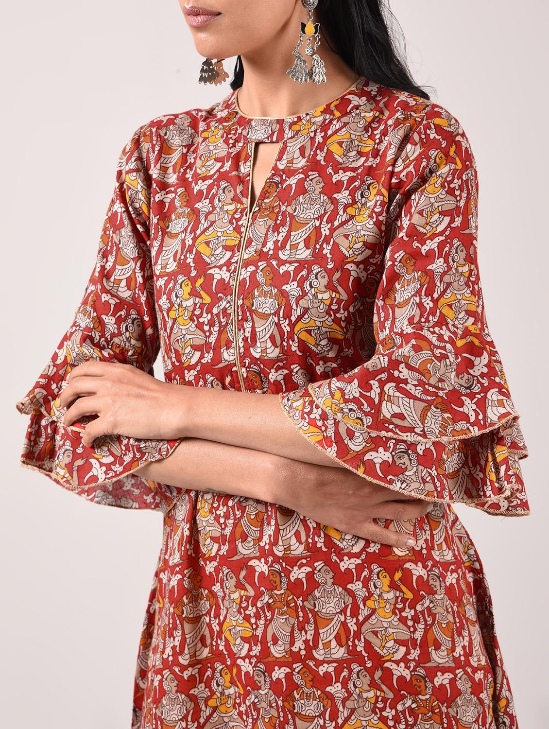 straight printed kurta - 15943719 - Zoom Image - 5