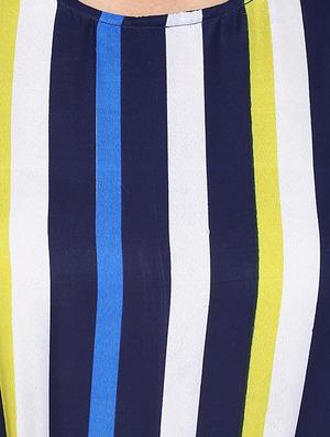 drawstring waist striped romper - 15945354 - Standard Image - 5