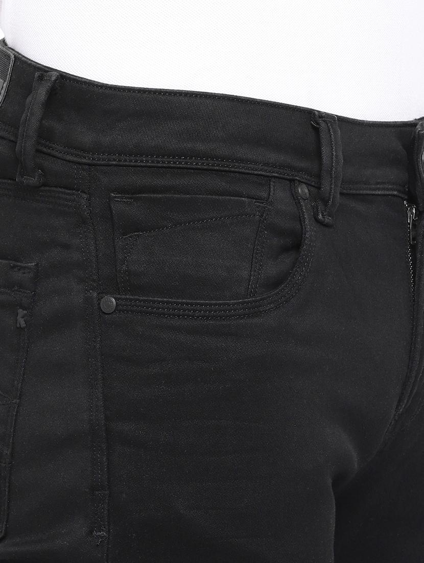 black cotton plain jeans - 15945506 - Zoom Image - 5