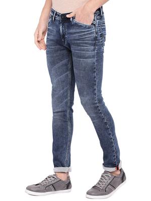 blue cotton washed jeans - 15945519 - Standard Image - 2