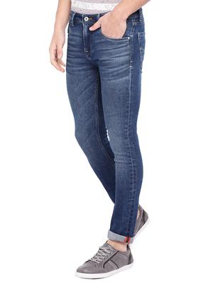 blue cotton washed jeans - 15945532 - Standard Image - 2