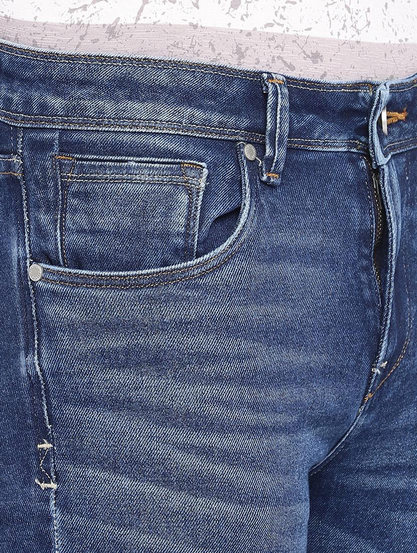 blue cotton washed jeans - 15945532 - Zoom Image - 5