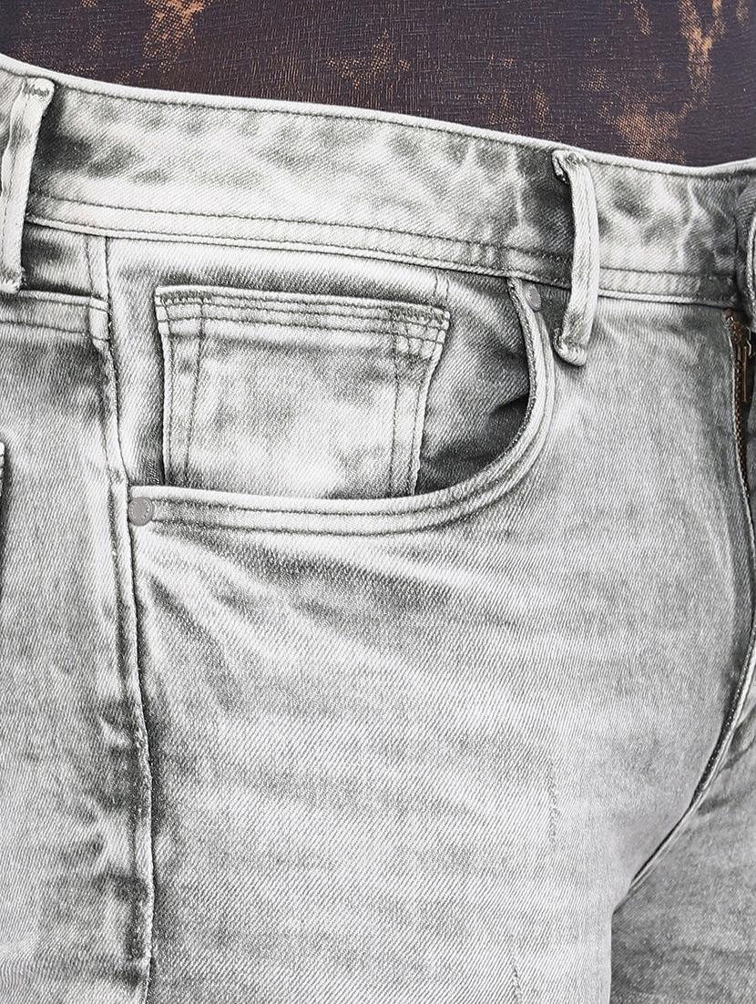 grey cotton ripped jeans - 15945535 - Zoom Image - 5