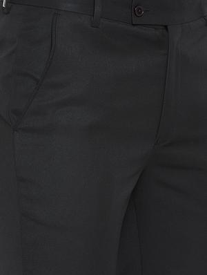 black polyester flat front formal trouser - 15945638 - Standard Image - 5