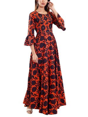 Bell sleeves flared kurta - 15946233 - Standard Image - 2
