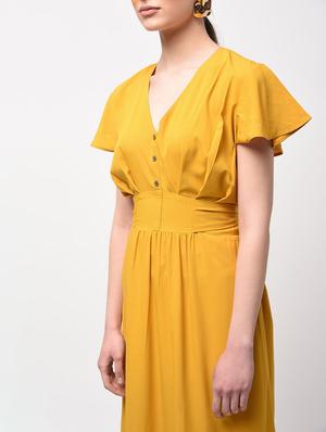 tie back ruffle detail a-line dress - 15946353 - Standard Image - 5