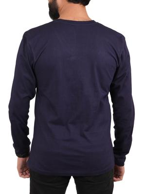 navy blue typographic tshirt - 15946592 - Standard Image - 2