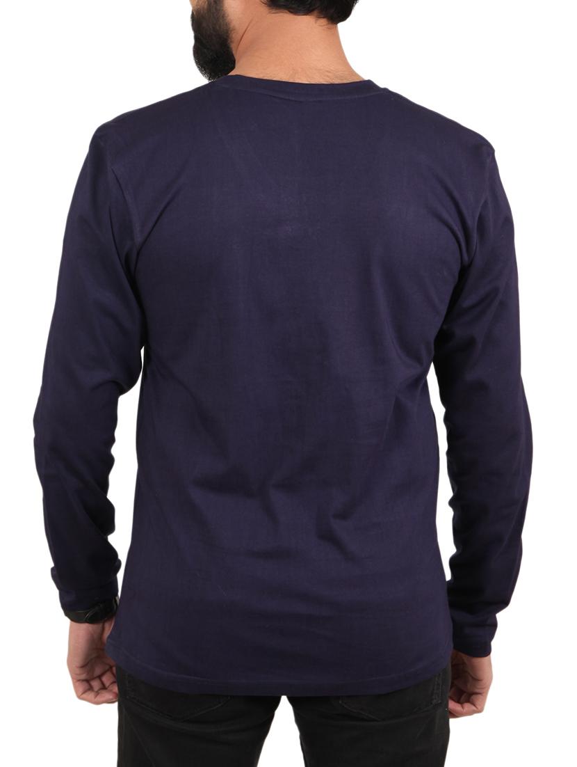navy blue typographic tshirt - 15946592 - Zoom Image - 2