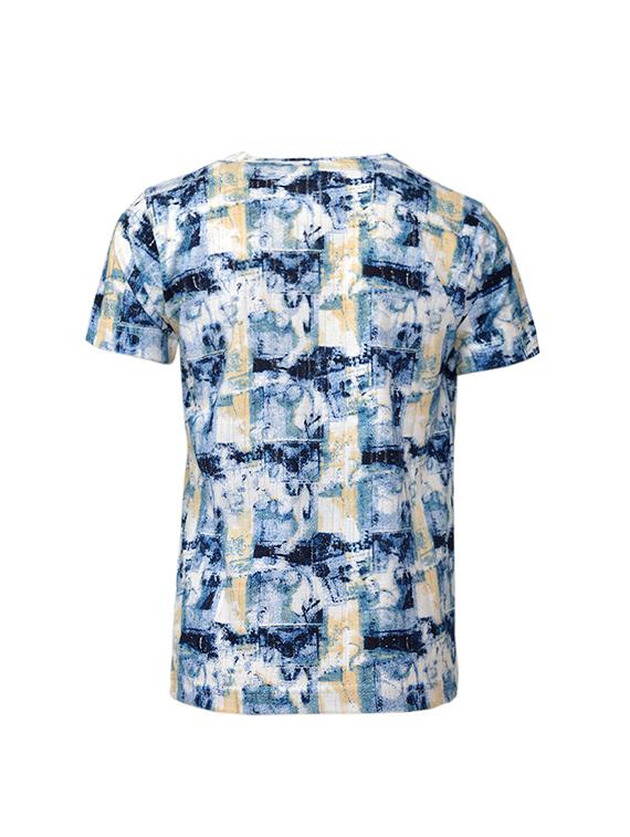 blue cotton tshirt - 15946880 - Zoom Image - 2