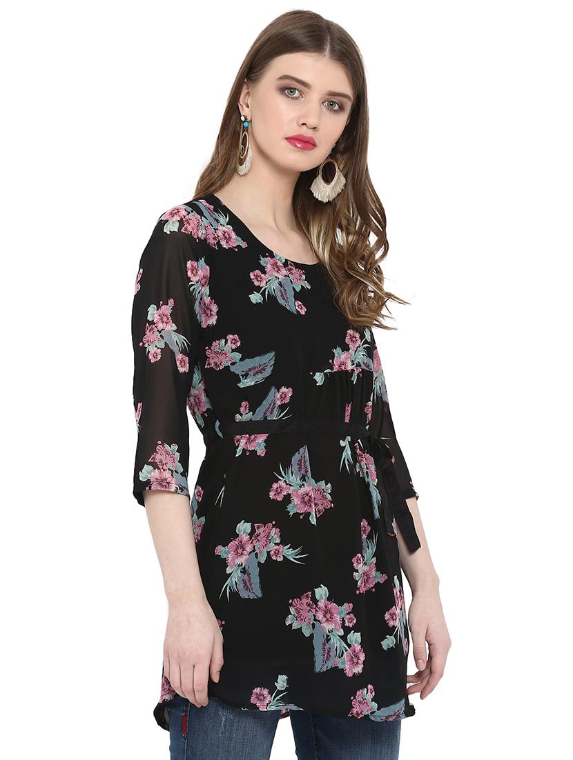 floraal straight kurti - 15947374 - Zoom Image - 2
