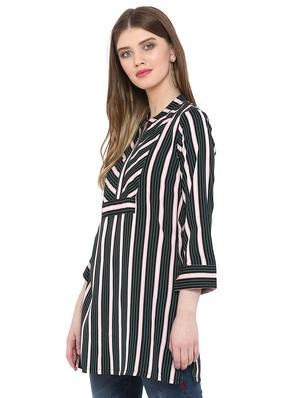 side slit striped tunic - 15947376 - Standard Image - 2