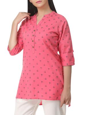 High low printed kurti - 15949619 - Standard Image - 2