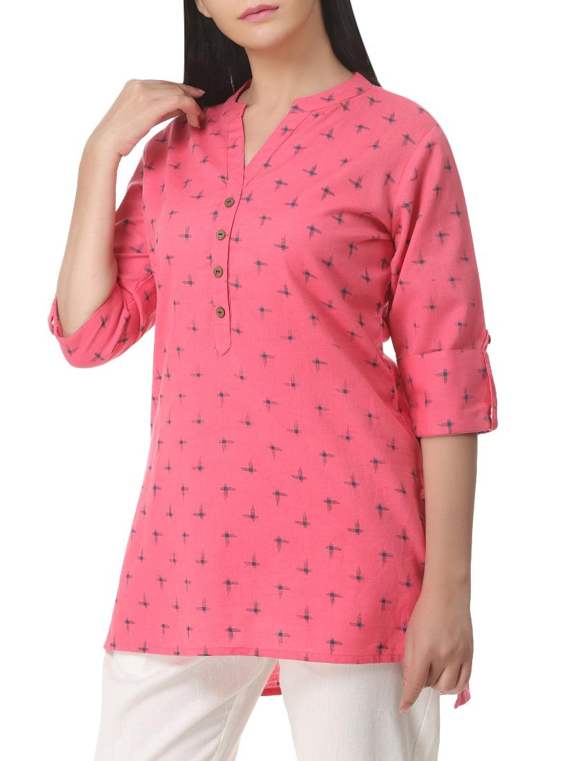 High low printed kurti - 15949619 - Zoom Image - 2