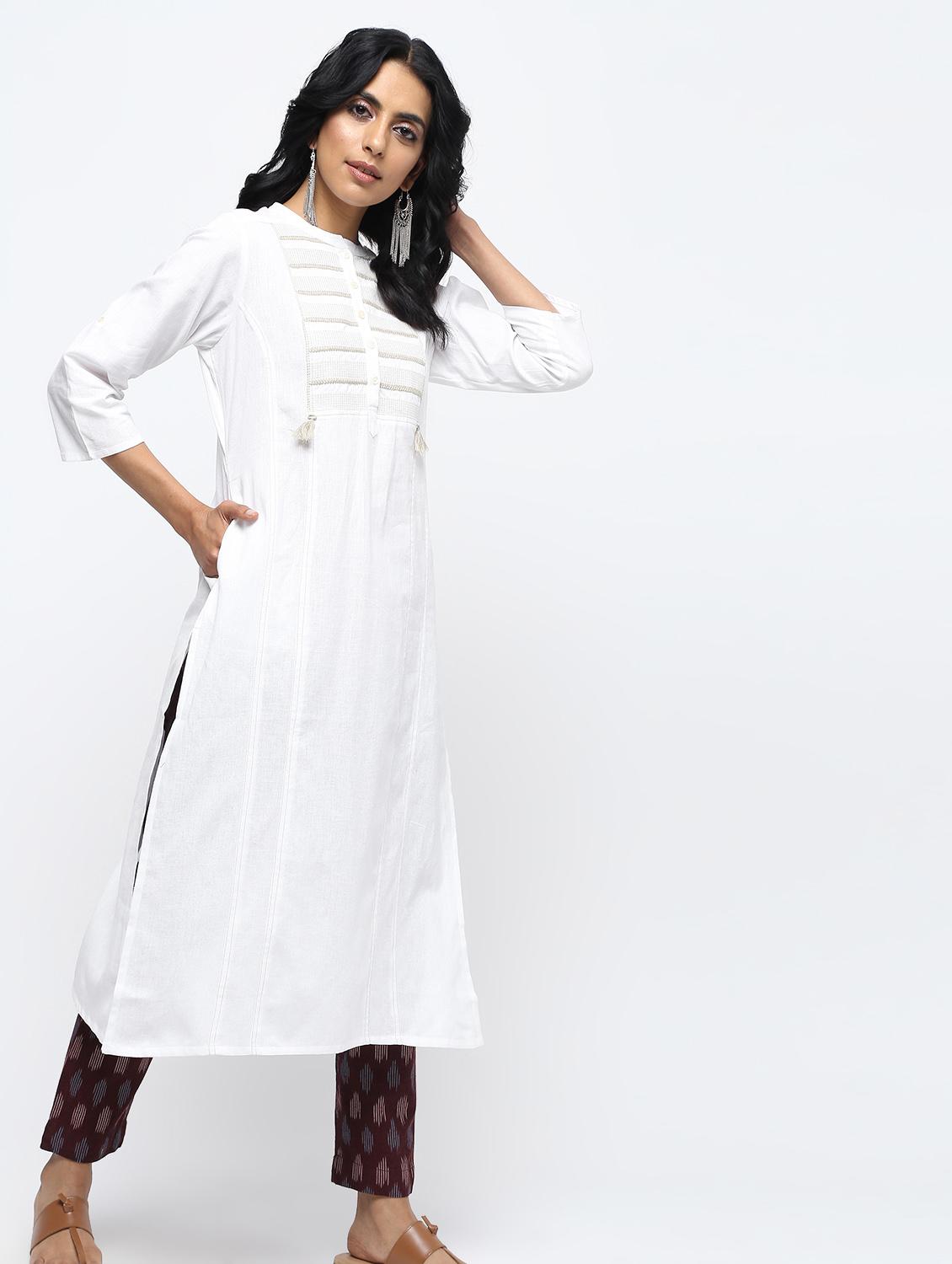Embroidered straight kurta - 15950709 - Zoom Image - 2