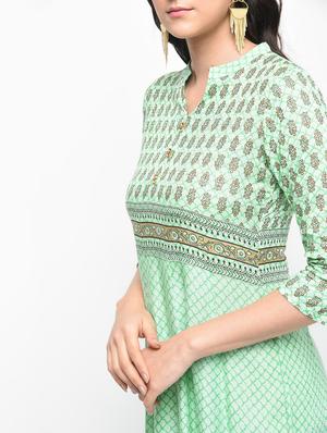 anarkali printed kurta - 15950754 - Standard Image - 5