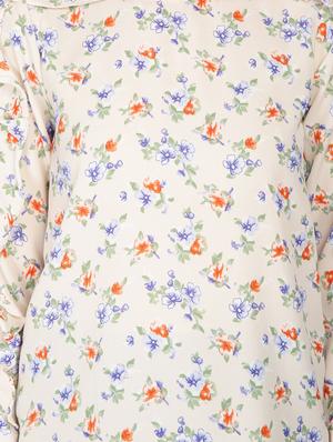 ruffle detail floral top - 15951565 - Standard Image - 5