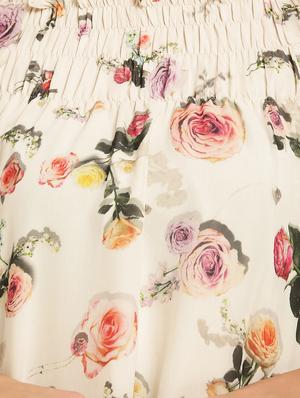 smocked boat neck floral top - 15951587 - Standard Image - 5