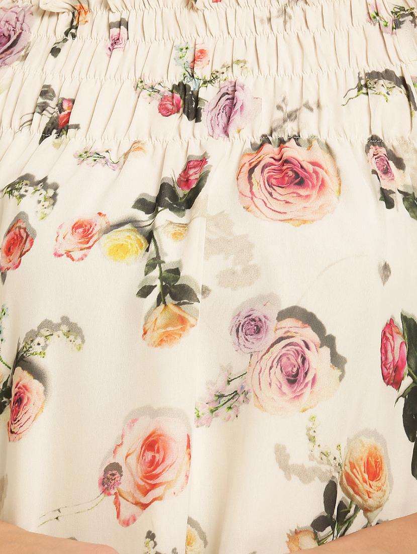 smocked boat neck floral top - 15951587 - Zoom Image - 5