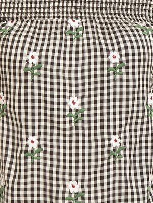 off shoulder floral embroidered top - 15951774 - Standard Image - 5