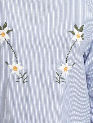 round neck embroidered top - 15951775 - Standard Image - 5