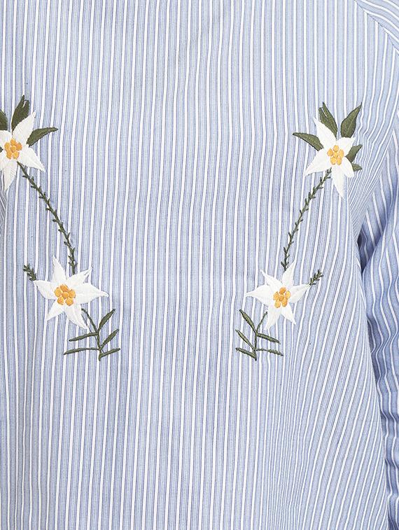 round neck embroidered top - 15951775 - Zoom Image - 5