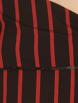 one shoulder self tie striped top - 15951782 - Standard Image - 5