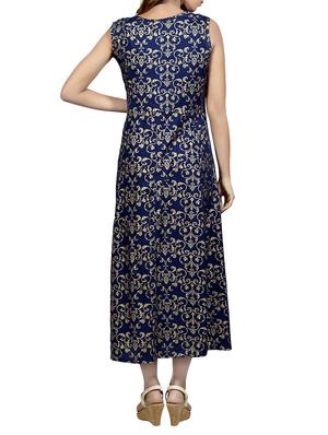 Foil print kurta with jacket - 15952595 - Standard Image - 5