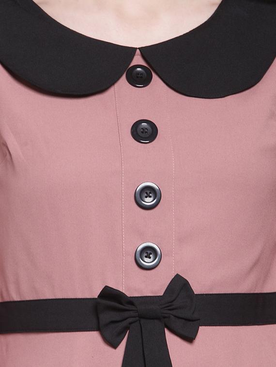 contrast detail a-line dress - 15953266 - Zoom Image - 5