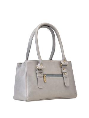 grey leatherette (pu) regular handbag - 15953710 - Standard Image - 2
