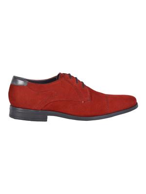 Red Suede lace up shoes - 15953829 - Standard Image - 2