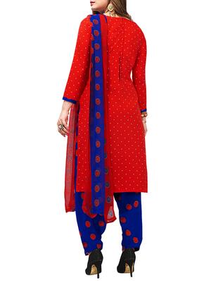 Printed unstitched salwar suit - 15954229 - Standard Image - 2