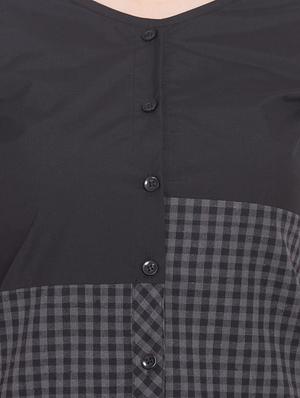button up checkered shirt dress - 15955269 - Standard Image - 5