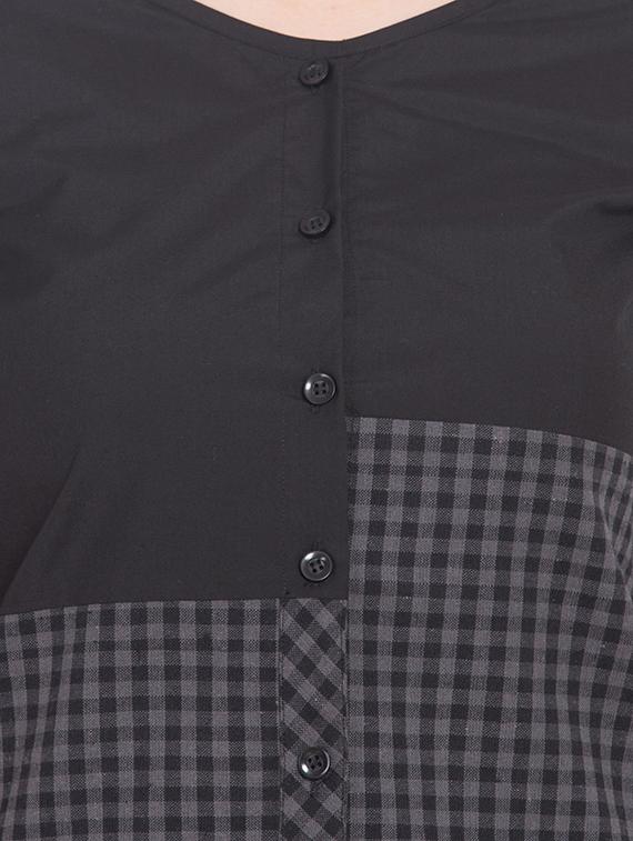 button up checkered shirt dress - 15955269 - Zoom Image - 5