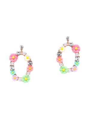 multi colored brass drop earring - 15955848 - Standard Image - 2