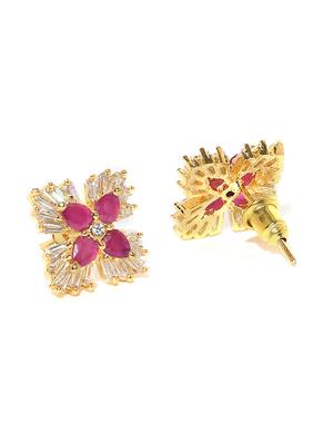 pink studs earring - 15955884 - Standard Image - 2