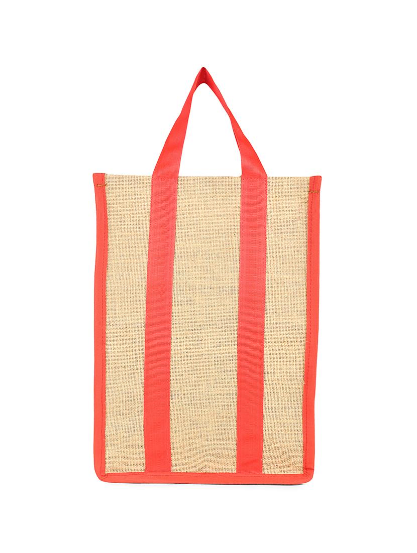 red jute regular shopping bag - 15957099 - Zoom Image - 2