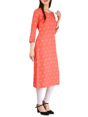 Straight printed kurta - 15958638 - Standard Image - 2