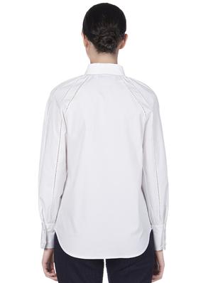 lace detail bishop sleeved shirt - 15958770 - Standard Image - 2
