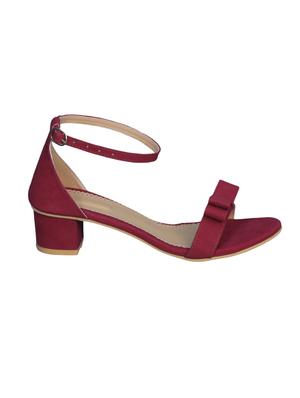 maroon ankle strap sandals - 15959354 - Standard Image - 2