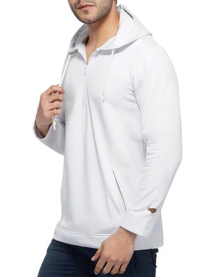 white solid sweatshirt - 15961545 - Standard Image - 2
