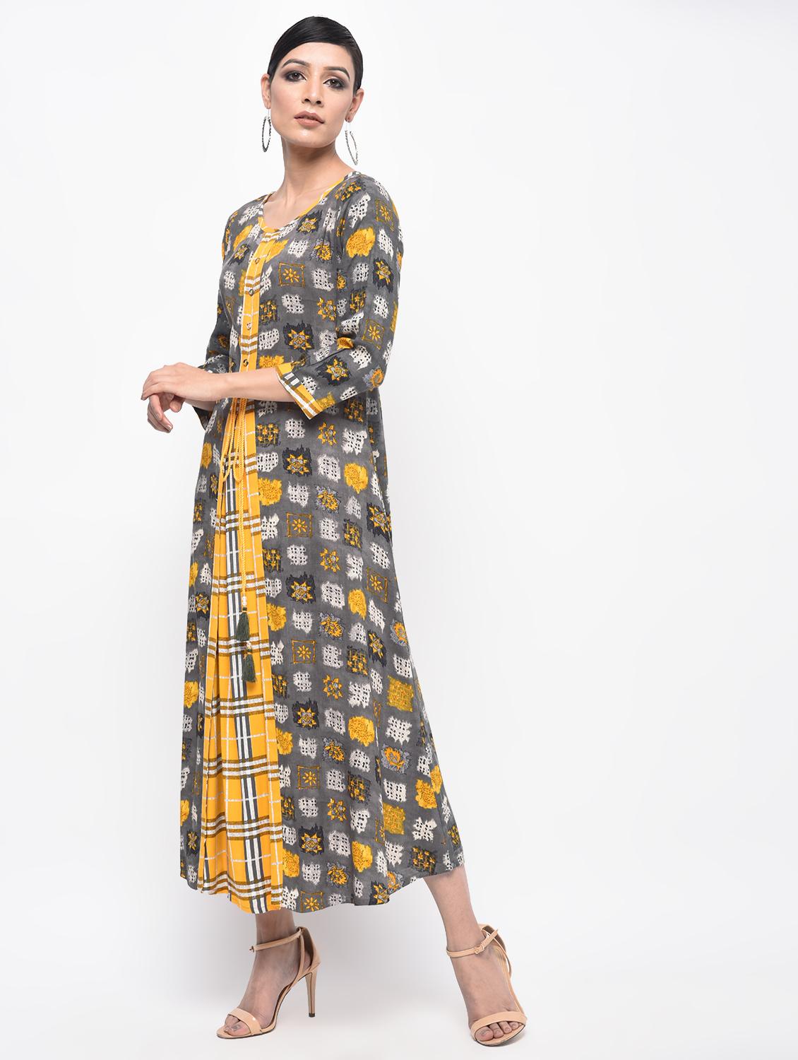 A-line printed dress - 15961867 - Zoom Image - 2