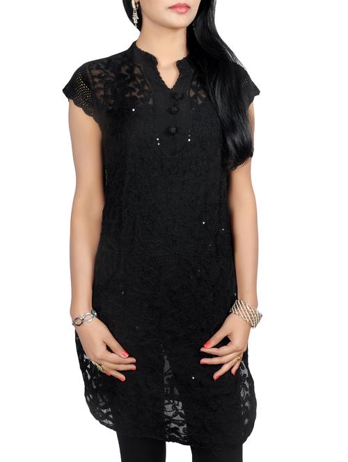 chikankari straight kurti - 15964733 - Standard Image - 1