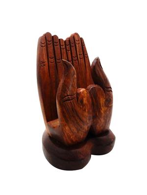 FashionFrame Sheesham Wooden Mobile Phone Stand Holder - 15964933 - Standard Image - 2