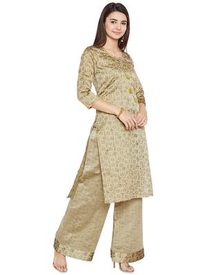 gota patti self-design kurta with palazzo set - 15967121 - Standard Image - 2