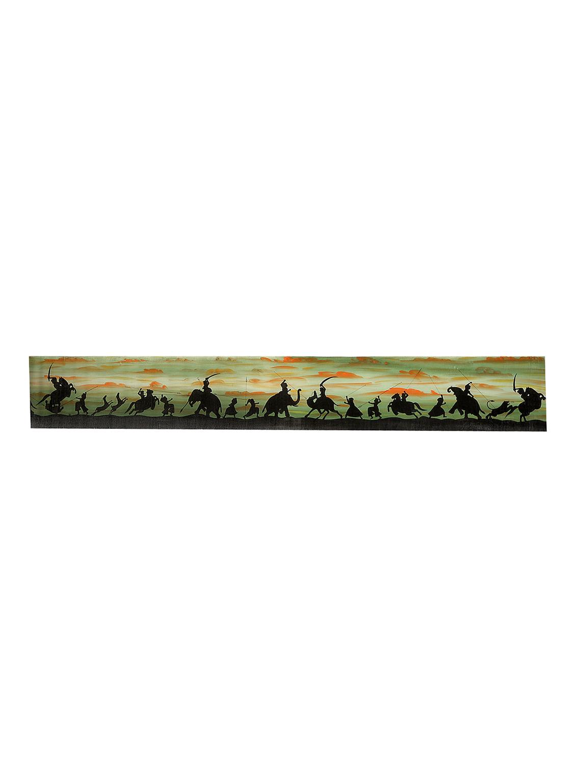 Handmade-Water-Color-Painting-Fighting in ram-without-frame- (22x160x.001 cm) - 15968238 - Zoom Image - 2