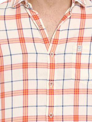 red cotton casual shirt - 15968437 - Standard Image - 5