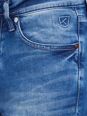 blue cotton washed jeans - 15969331 - Standard Image - 5