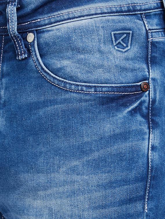 blue cotton washed jeans - 15969331 - Zoom Image - 5