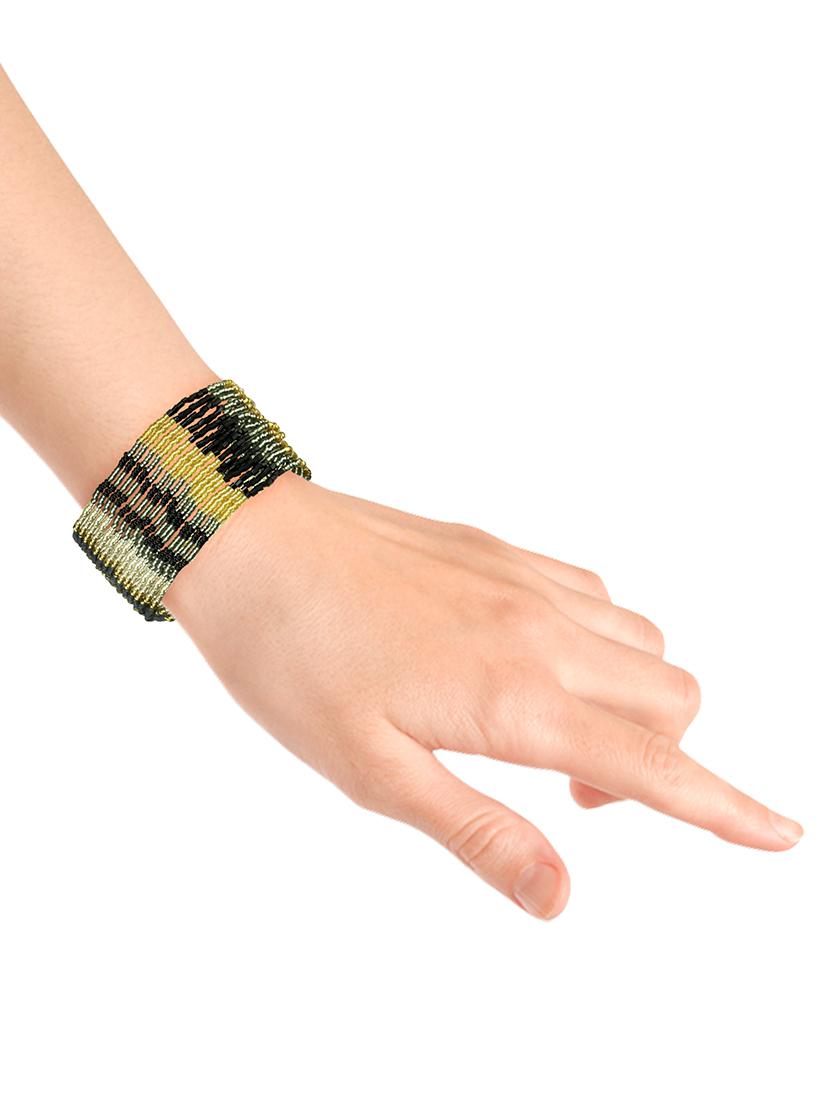 black glass beaded bracelet - 15969353 - Zoom Image - 2